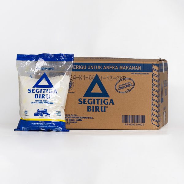 TERIGU SEGITIGA BIRU ECONOPACK 1KG PER DUS ISI 12PCS