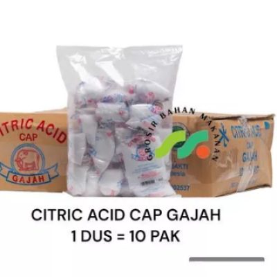 CITRIC ACID CAP GAJAH 50GR (PER DUS)