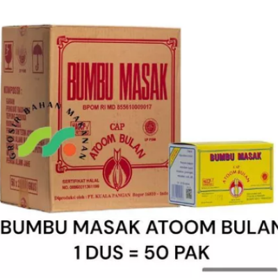 BUMBU MASAK CAP ATOOM BULAN PER DUS