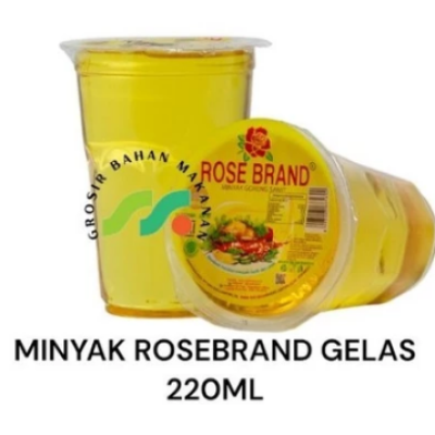 MINYAK GORENG ROSEBRAND GELAS CUP 220 ML