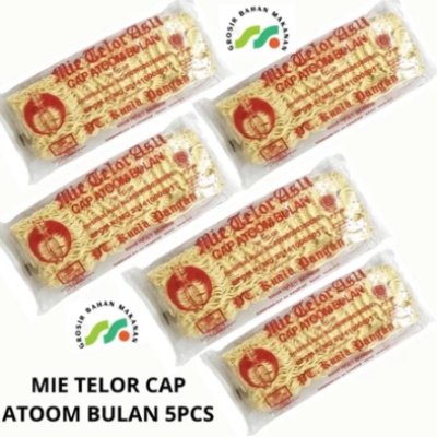 MIE TELOR CAP ATOOM BULAN ( ISI 5 PCS )