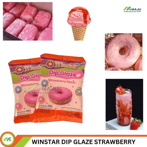 WINSTAR DIP GLAZE STRAWBERRY ECO 1200GR - Image 3