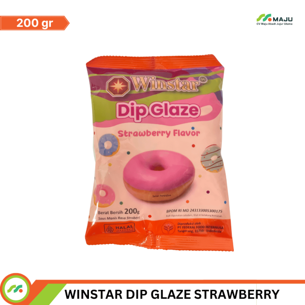 WINSTAR DIP GLAZE STRAWBERRY ECO 1200GR - Image 2