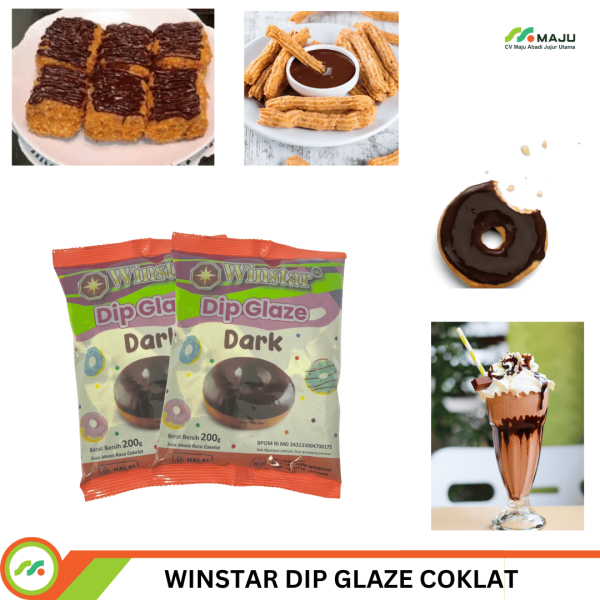 WINSTAR DIP GLAZE DARK COKLAT  ECO 12X200GR - Image 3
