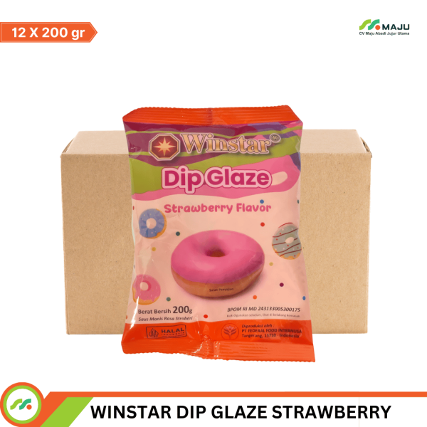 WINSTAR DIP GLAZE STRAWBERRY ECO 200GR - Image 2