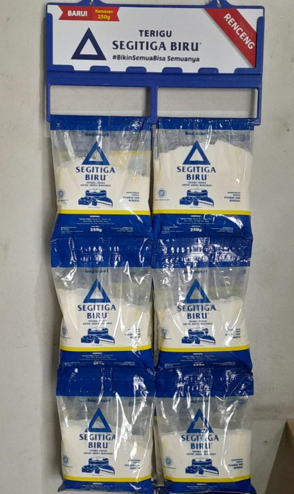 Tepung Terigu Segitiga Biru Protein Sedang – Kemasan 250gr (Dus Renceng 24 pcs) - Image 2