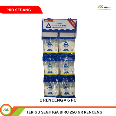 Tepung Terigu Segitiga Biru Protein Sedang – 1 Renceng (6 x 250gr)