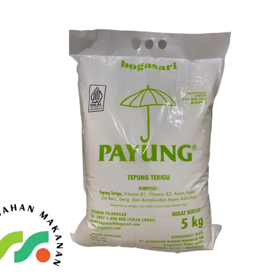 TEPUNG TERIGU PAYUNG BOGASARI KEMASAN 5 KG