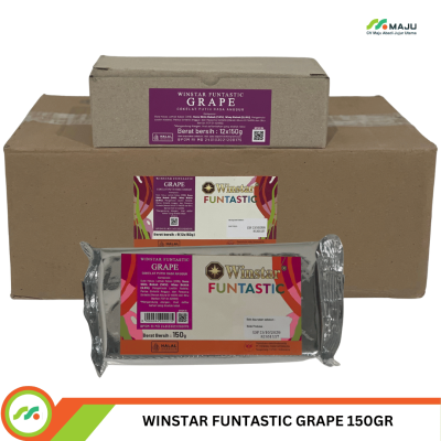 WINSTAR FUNTASTIC COMPOUND GRAPE / ANGGUR 150 GR (COKLAT BATANG) BAG