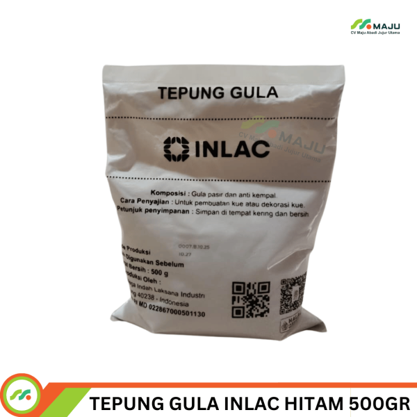 INLAC HITAM TEPUNG GULA 500GR PCS